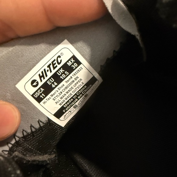 Hi-Tec Men's Black and Silver Athletic Shoes - Picture 8 of 8